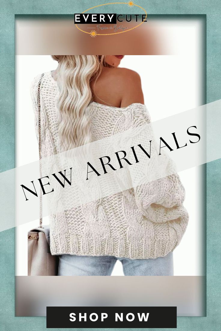 White Oversize Pullover Knit Sweater Oversized Textured Knit V-neck Sweater For Winter, Oversized Knit V-neck Sweater With Long Sleeves, Oversized Casual V-neck Sweater For Winter, Oversized Knitted V-neck Sweater For Winter, Trendy Oversized White V-neck Sweater, Slouchy Chic Chunky Knit Sweater, Oversized Chic Knit Sweater, Chic Oversized Knit Sweater, Oversized Cable Knit Acrylic Outerwear