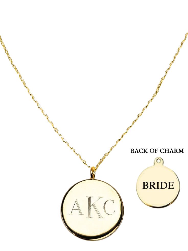 The perfect gift for bride, bridesmaids and mother's of the bride alike! Each piece is customized in house with a monogram on front and a personalized message of your choosing on the back. You can choose from the date of the event to the title of each person in the wedding party! Initials should be entered as they should appear on the product. For example, if your name is Kiel James Patrick, and you would like the traditional last name as the middle character, please enter your initials as "KPJ" Classic Personalized Jewelry For Wedding, Classic Personalized Wedding Jewelry, Customizable Wedding Jewelry, Customizable Jewelry For Wedding, Classic Custom Name Jewelry For Weddings, Customizable Classic Jewelry For Wedding Gift, Elegant Personalized Jewelry For Bridal Shower, Kiel James Patrick, James Patrick