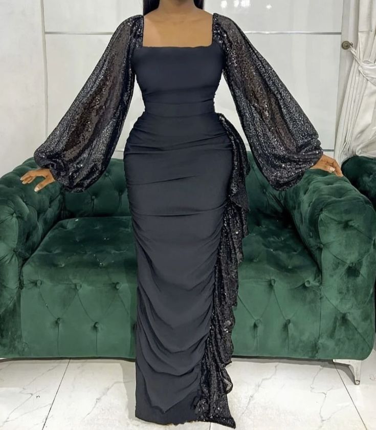 Plain And Pattern Gown Styles, Dinner Dresses Classy Elegant Long, Dinner Gowns Classy Style, Plain And Pattern Styles, Dinner Dress Classy Elegant, Bubu Gowns, African Print Designs, Chiffon Gown Styles, Native Dresses