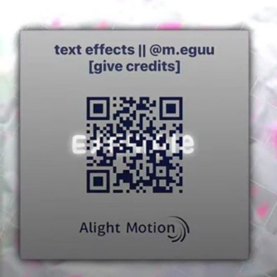 the text effects ii @ m equi give credits is displayed on a gray background