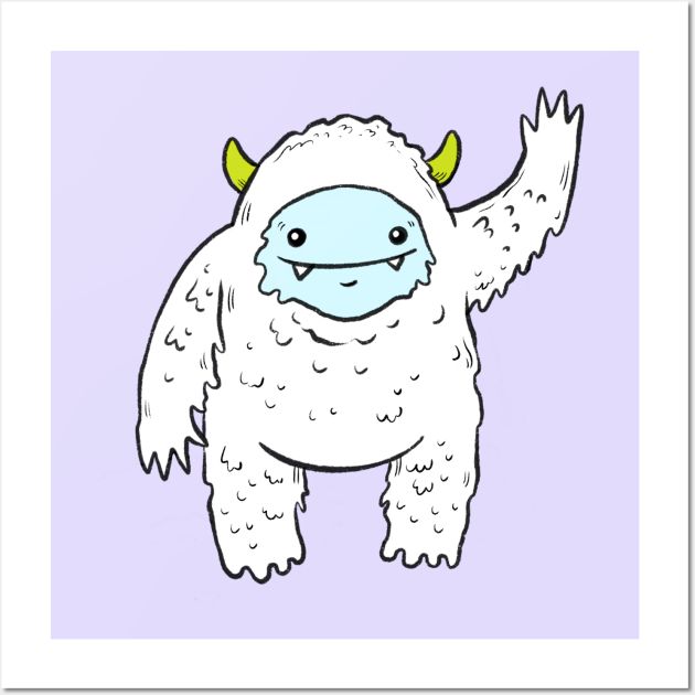 a drawing of a monster with horns and eyes on it's head, standing in front of a purple background