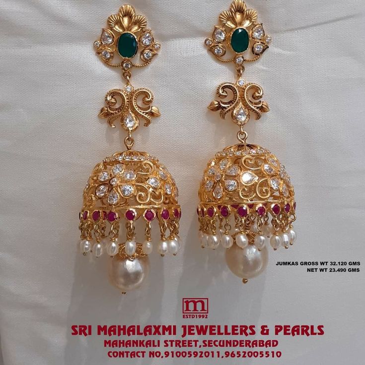 Light Weight Jhumkas Gold, Gold Jhumkas With Grams, Light Weight Gold Buttalu, Jumkis Indian Jewelry Gold, Buttalu Earrings Gold Bridal Latest, Jhumkas Gold Indian, Buttalu Earrings Gold Bridal, Light Weight Earrings Gold, Gold Jhumka Earrings Bridal