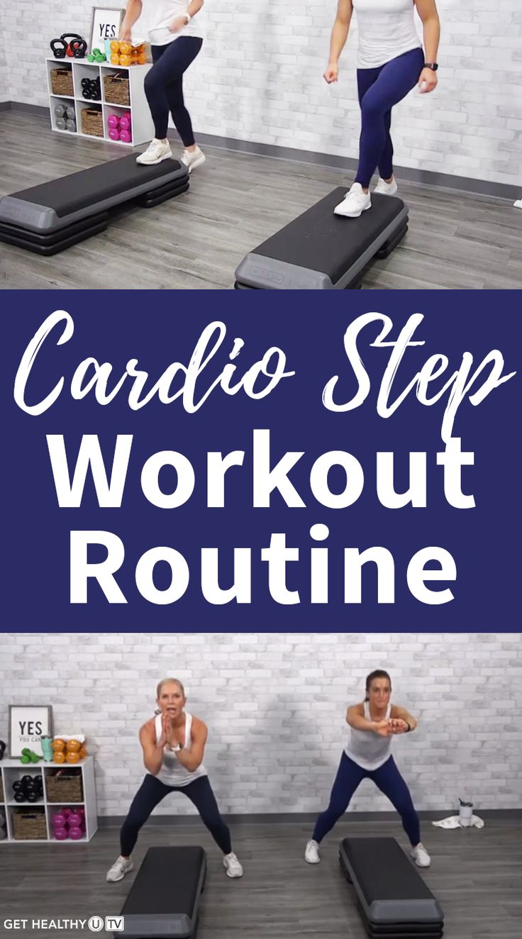 the cardio step workout routine is easy to do