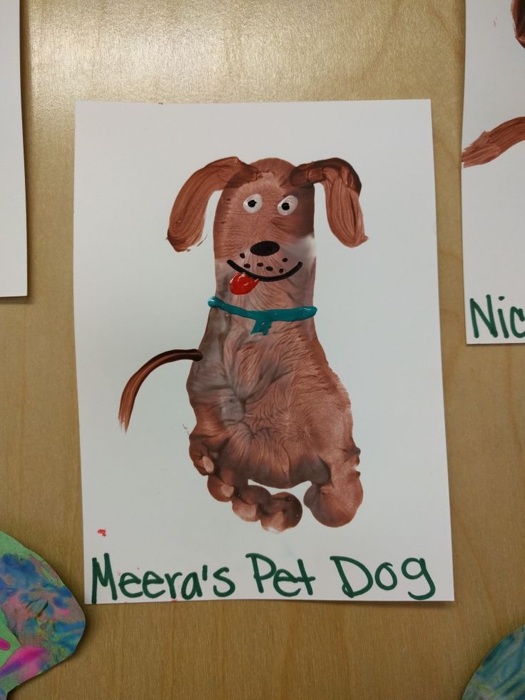 there is a drawing of a dog on the paper