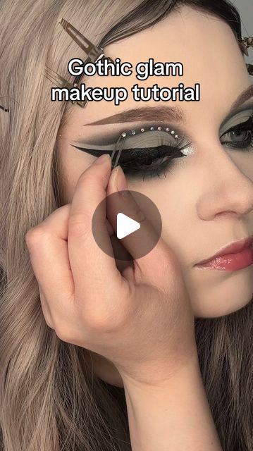 Leah Sapp | A simple gothic glam look for your next trip to the grocery store ���🖤 Just kidding but not really
.
Song: @sleeptheoryofficial fallout �... | Instagram Gothic Glam Makeup, Goth Makeup Looks, Makeup Removal Tips, Goth Makeup Tutorial, Seasonal Makeup, Welcome To The Dark Side, Elegant Goth, Glam Makeup Tutorial, Goth Glam