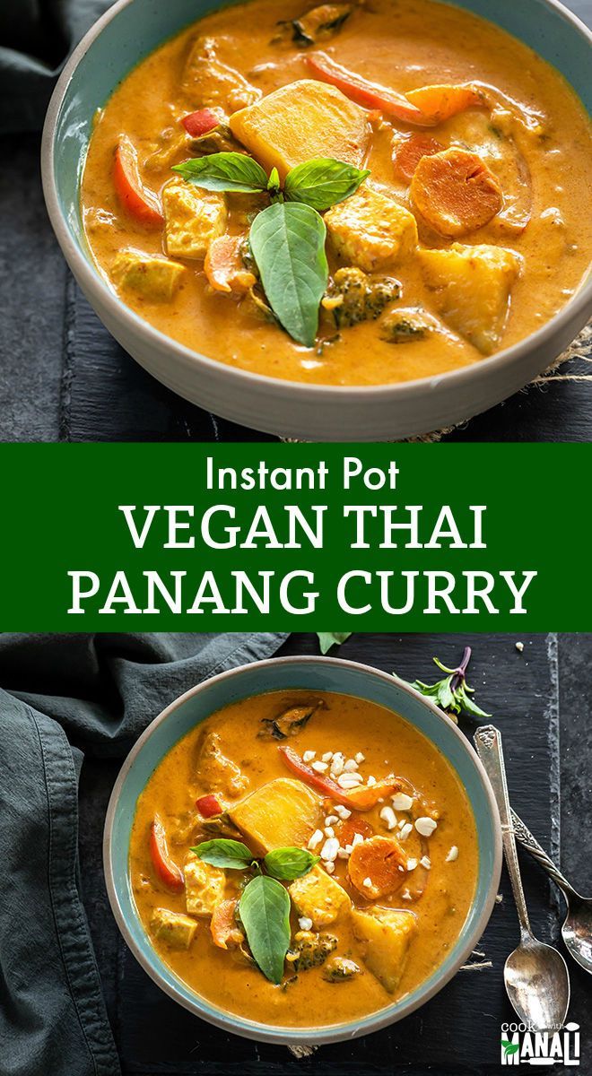 instant pot vegan thai panang curry