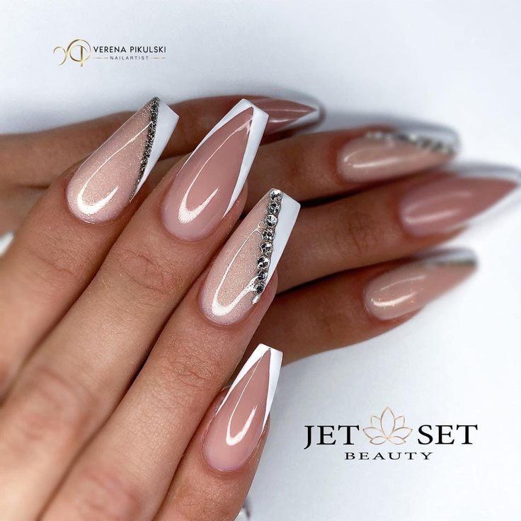 Nokti Za Vjencanje, Bride Nails Wedding 2023, Fall Wedding Nails For Bride, Fall Wedding Nails, Neutral Nails Acrylic, Funky Fingers, Wedding Nails For Bride, Bride Nails, Fall Acrylic Nails