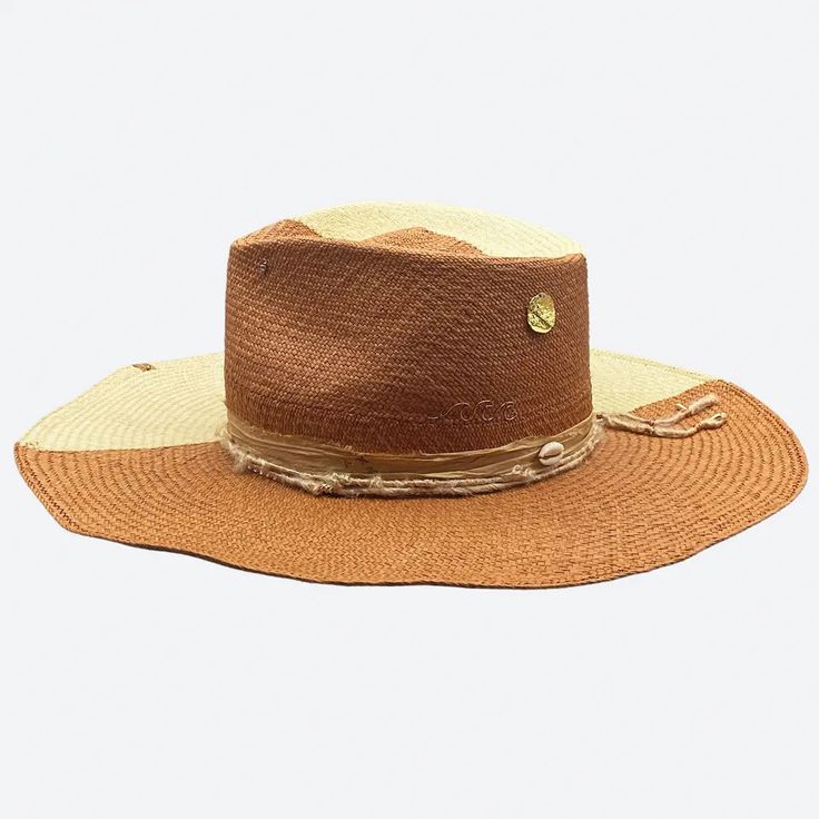 Brown Toquilla Straw Hat For Rodeo, Country Style Brown Straw Panama Hat, Brown Boater Hat With Wide Brim In Toquilla Straw, Brown Country Hat In Toquilla Straw, Brown Brimmed Straw Hat, Brown Toquilla Straw Boater Hat With Wide Brim, Brown Western Straw Panama Hat, Brown Wide Brim Boater Hat In Toquilla Straw, Country Style Brown Toquilla Straw Fedora