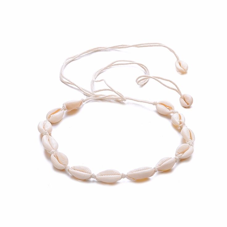 These shell chokers are fashionable and trendy; you can use them for occasions like summer parties, beach weddings, and music festivals 	These are high-quality and do not easily get damaged 	These are lightweight and comfortable to wear; you can wear them all day and it will not cause discomfort and skin irritations 	Material: Shells and string / Length: approx. 90cm/ Weight: 16g 	Package Contents: 1 x Shell Choker Bohemian Necklace Summer Gift Jewelry With Adjustable Length, White Beaded Choker For Summer, Casual Summer Jewelry For Vacation, Casual Summer Vacation Jewelry, Resizable White Jewelry For The Beach, Resizable White Jewelry For Beach, Resizable White Beach Jewelry, Adjustable White Choker For Festival, Casual Adjustable Shell Jewelry