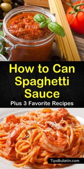 how to can spaghetti sauce plus 3 favorite recipes