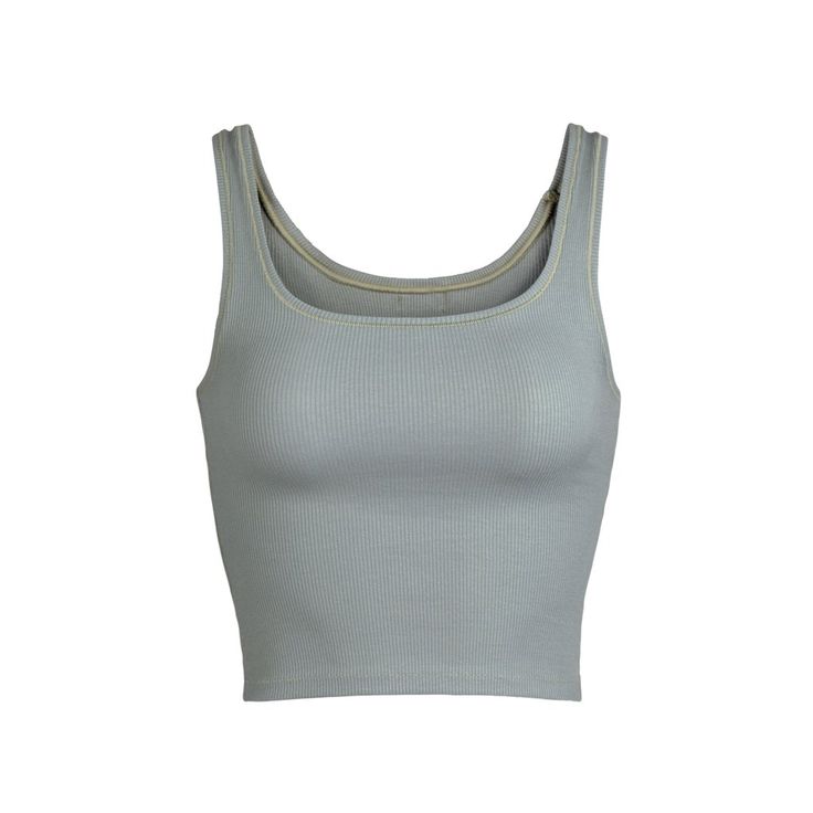 Cotton Rib Tank - Mineral | SKIMS Cotton Leggings, Ribbed Tank Tops, Cotton Tank Top, Chic Style, Scoop Neck, Crop Top, Cute Outfits, Tank Top, Leggings