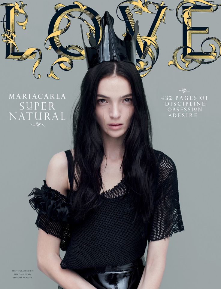 a woman with long black hair wearing a crown on the cover of love magazine, march 2012