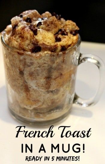 french toast in a mug ready in 5 minutes to make it taste delicious and nutritious