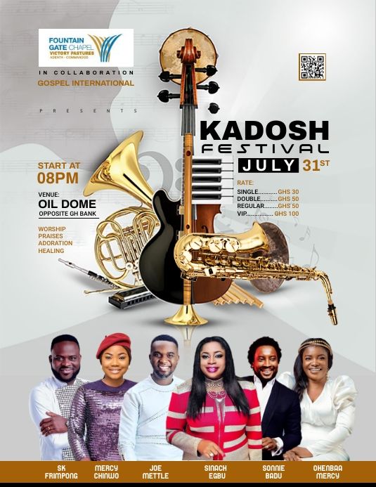 the poster for kadosh festival july 31