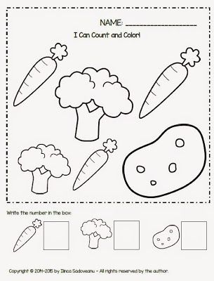 a printable worksheet for children to learn how to draw and color vegetables