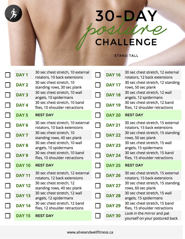 the 30 - day pain challenge is shown in green