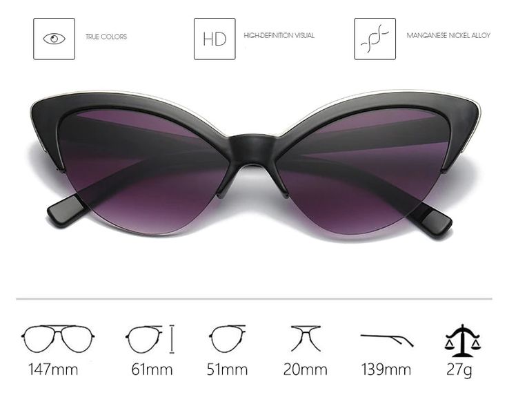 These Aaliyah Sunglasses are perfect for a day out! With their dramatic shades and lens attributes being photochromic along with anti-reflective. These sunglasses are best to protect you from harsh sunlight rays. Lenses Optical Attribute: Gradient Lenses Optical Attribute: Photochromic Lenses Optical Attribute: Anti-reflective Lenses Optical Attribute: UV400 Lens Height: 50mm Lens Width: 50mm Lenses Material: Polycarbonate Frame Material: Plastic Product Function: 100% UV400 Protection Against H Retro Cat Eye Shield Sunglasses With Gradient Lenses, Party Sunglasses With Polarized Polycarbonate Lenses, Polycarbonate Sunglasses With Uva Protection For Spring, Polarized Polycarbonate Sunglasses For Party, Retro Shield Sunglasses With Gradient Cat Eye Lenses, Party Polycarbonate Polarized Sunglasses, Cat Eye Shield Sunglasses With Uv Protection For Beach, Black Sunglasses For Spring Outdoor Occasion, Retro Cat Eye Shield Sunglasses For Summer