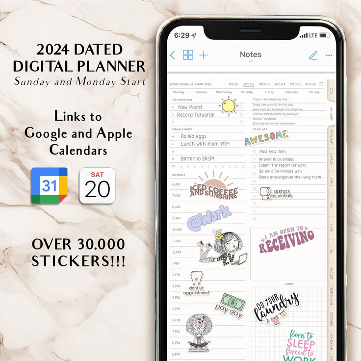 2024 Digital Planner for iPhone or Android Phones, Apple Calendar, Google Calendar, Dated Digital Planner, Goodnotes Planner, Phone  Planner workplannerorganization #weekdayplanner #productplannertemplate🗓️ Apple Calendar, Phone Planner, Popup Menu, Symptom Tracker, Password Keeper, Digital Planner Goodnotes, Period Tracker, Goodnotes Planner, Perfect Planner