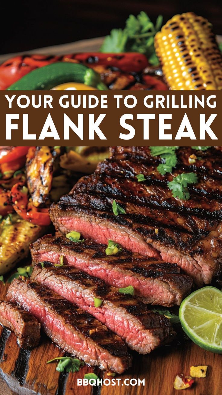 the cover of your guide to grilling flank steak