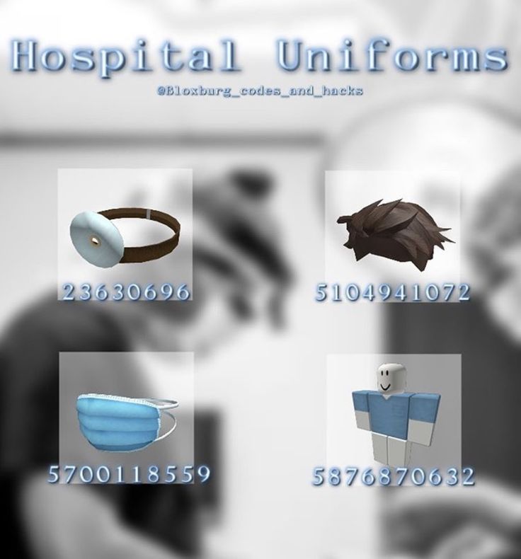 the medical info sheet shows different types of hospital uniforms and their names on it's front page