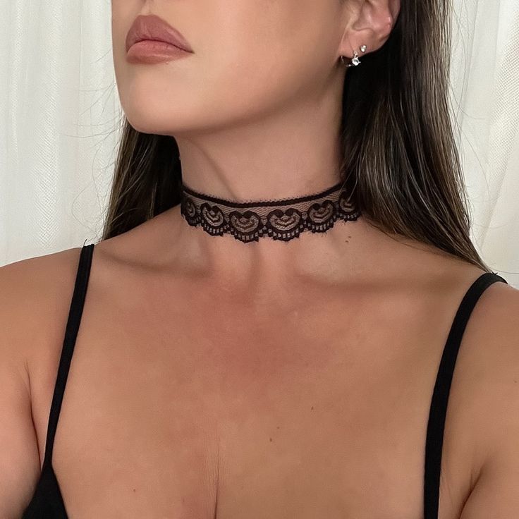 Take your choker to a whole new level with our Belle Lace Choker. This choker features intricately woven lace. Pair this choker with your outfit for a romantic look that only lace can bring. Color: White or Black About 15 in. at its longest Adjustable Lace Choker For Party, Party Lace Choker Necklace, Lace Choker Necklace For Party, Trendy Black Festival Choker, Lace Trim Choker Jewelry For Party, Lace Trim Choker For Party, Adjustable Lace Trim Choker, Lace Choker With Lace Trim For Parties, Lace Trim Party Choker