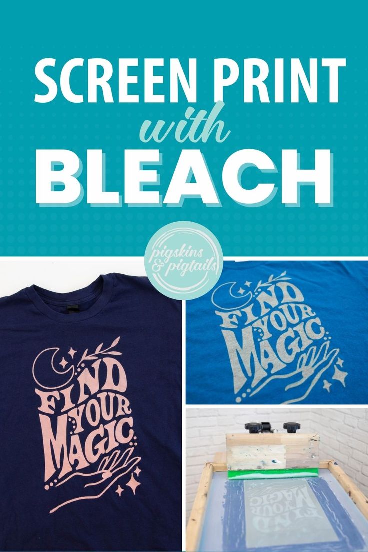 screen printing with bleach