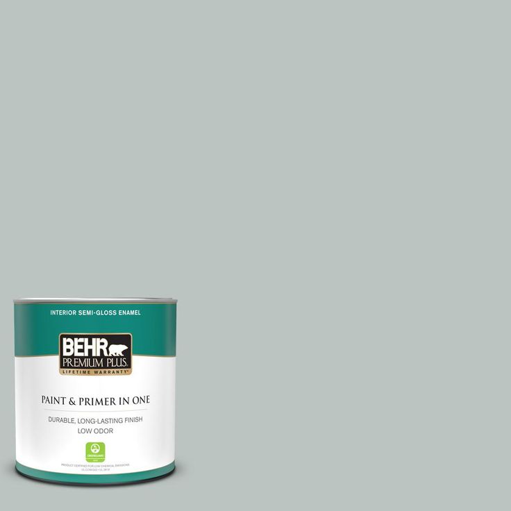 the behr paint is light gray with white trim