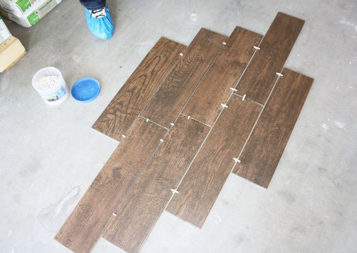 several pieces of wood laid out on the floor