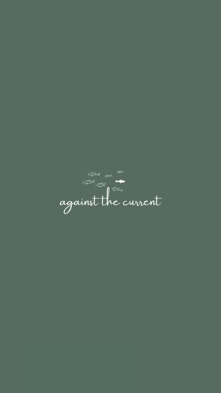 the words against the current written in white on a dark green background with small clouds