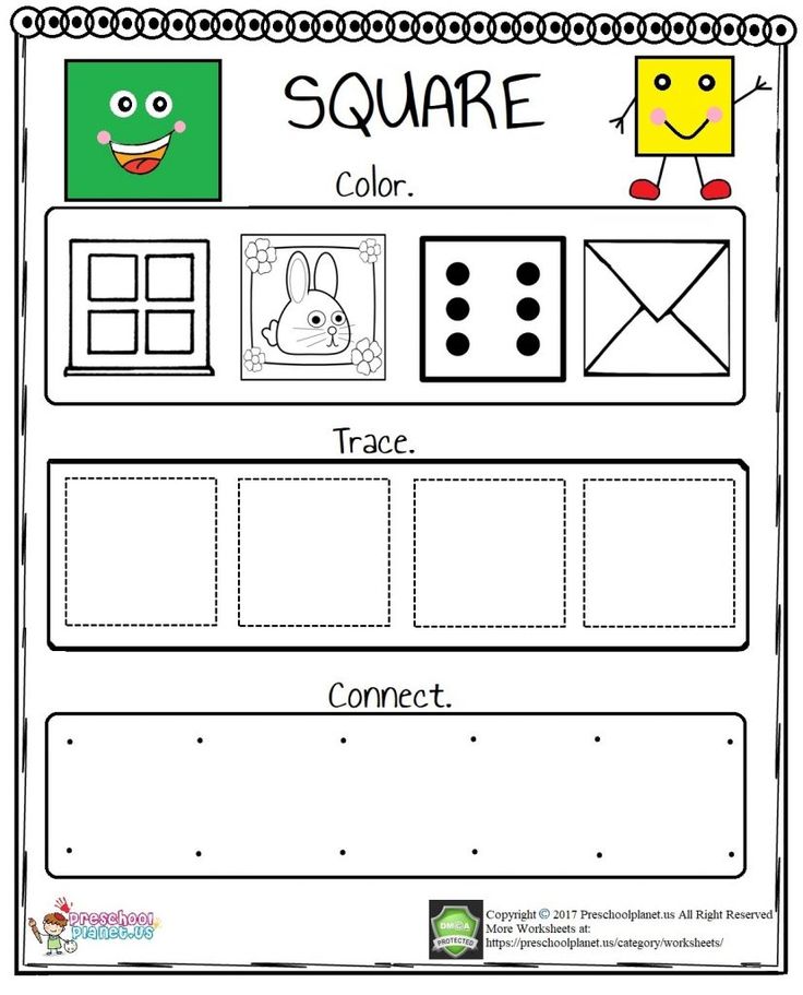 a printable worksheet for children to learn how to make shapes and numbers