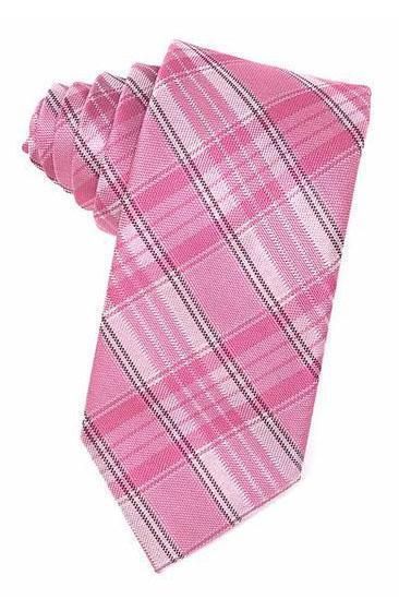 Color: Pink
 	Pattern: Plaid
 	Material: Poly Woven
 	Style: Self Tie
 	Width: 3.25″
 	Length: 57″



STYLING TIP: Don’t forget to order a matching pocket square to coordinate with your necktie. Plaid Bow Tie, Plaid Tie, The Madison, Pink Pattern, Men Style Tips, Pink Ties, All Love, Classic Pattern, Pink Plaid