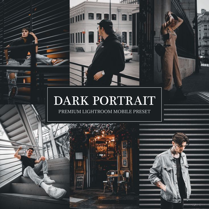 the dark portrait lightroom mobile preset is ready to be used for photoshopping