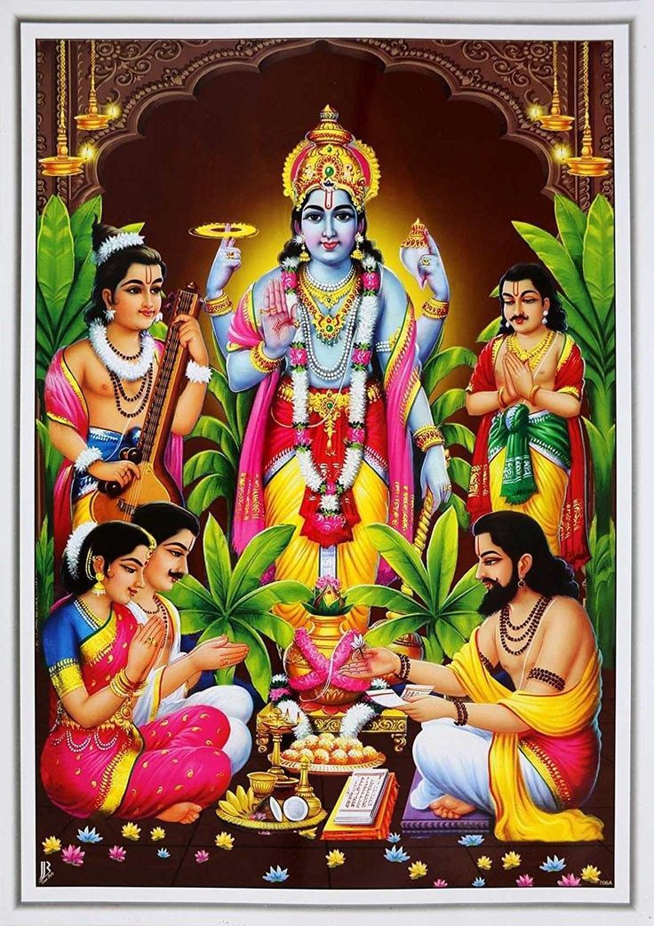 the hindu god and his attendants