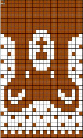 a cross stitch pattern with an image of a dog