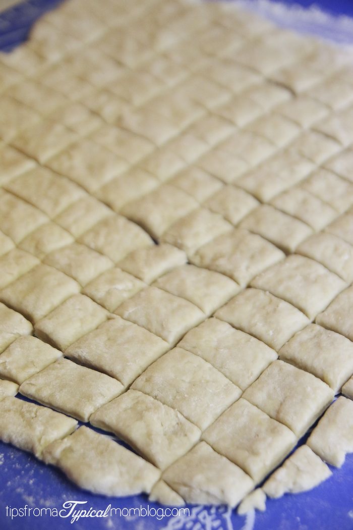 the dough is ready to be baked on the cutting board