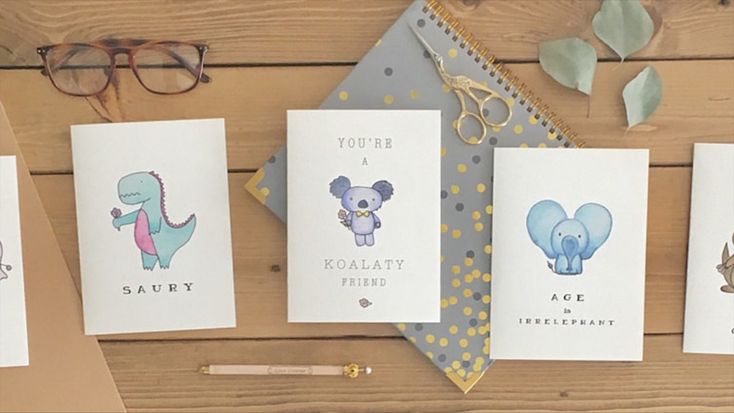 Cute & Quirky Cards by kenziecards