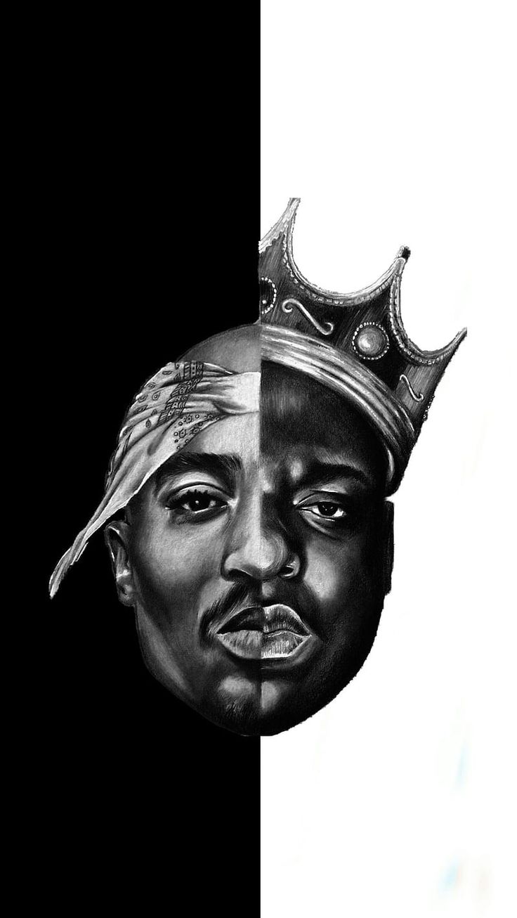 Biggie Wallpaper, Tupac And Biggie, Tupac Wallpaper, Patchwork Sleeve, Awesome Wallpapers, Notorious Big, Art Disney, Hip Hop Rap, Music Wallpaper