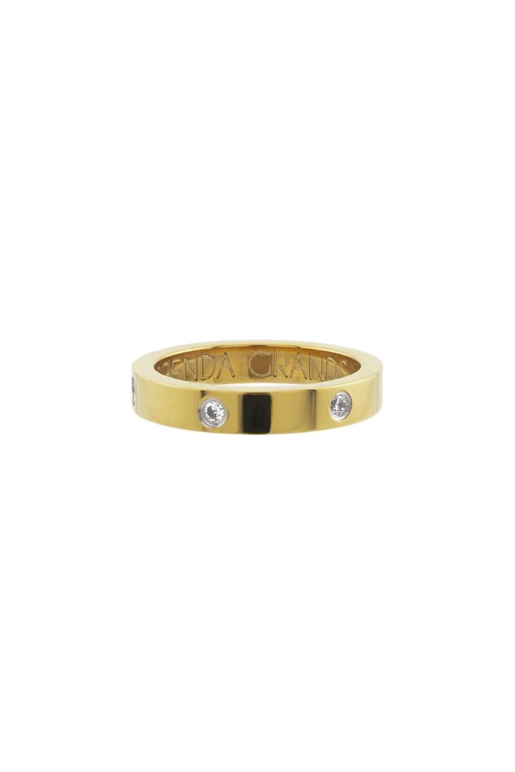 Add some bling to your fingers with our diamond ring band. Subtle yet stunning, it’s perfect for stacking or wearing solo. Made from stainless steel with a robust layer of 18K gold, waterproof and made to live in, featuring stones that look like real diamonds. Waterproof💧💧💧 Stainless Steel and Cubic Zirconia Crystals 18K Gold Hypoallergenic Nickel Free Everyday Gold Rings With Single Cut Diamonds, Luxury Stackable Round Band Rings For Everyday, Modern Gold Eternity Band With Diamond Accents, Gold Diamond Ring With Single Diamond For Everyday, Everyday Stackable Diamond Crystal Ring, Everyday Gold Diamond Ring With Single Diamond, Gold Thick Band Diamond Ring With Single Cut Diamonds, Everyday Gold Stackable Rings With Diamond Accents, Gold Stackable Rings With Single Diamond For Promise