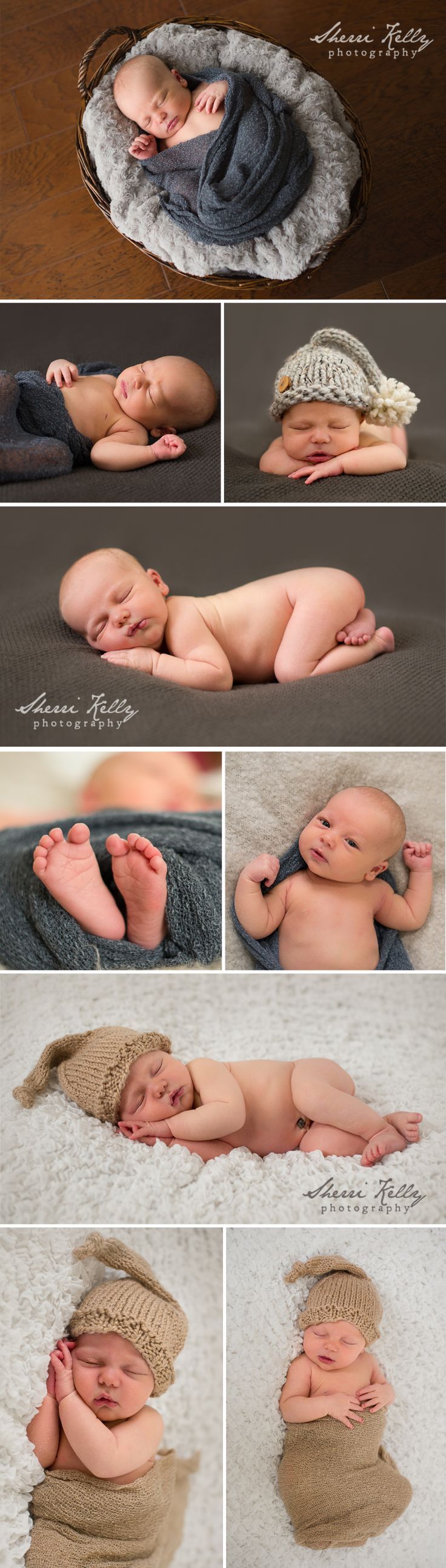 a series of photos showing the process of making a baby's hat and diaper