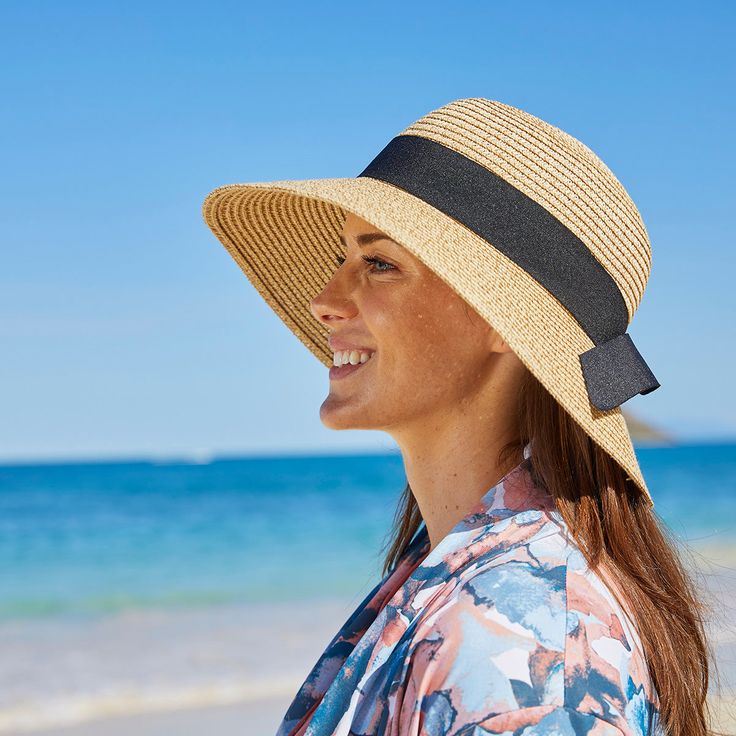 This lightweight sun hat is brimming with UPF 50+ sun protection. One size fits most and includes an internal adjustable drawstring to capture the perfect fit. A charming sun smart choice for everyday outings to special occasions! Made from a paper/polyester blend. Georgia Hat, Hat With Ribbon, Wide Brim Sun Hat, Sun Hats For Women, Kids Set, Sun Hat, Wide Brimmed, Kids Tops, Upf 50