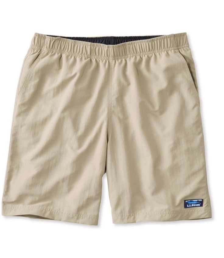 The most versatile swim trunks under the sun. Perfectly fit for swimming, running, kayaking or any unexpected adventure. Inseam 8". Classic Fit: Sits at the natural waist and trim, with a traditional straight leg. 100% nylon. UPF 50+ fabric blocks at least 97.5% of the sun's UV rays. Super soft quick drying, anti-odor polyester mesh liner. Rinse thoroughly after use. Machine wash and dry. Three-ply Supplex fabric is lightweight, breathable, durable and soft. Water repellent fabric ensures they'l Soft Water, Water Repellent Fabric, L L Bean, Sport Shorts, Swim Trunks, Upf 50, Men's Shorts, A Good Man, Repellent