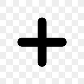 the cross is black and white on a transparent background