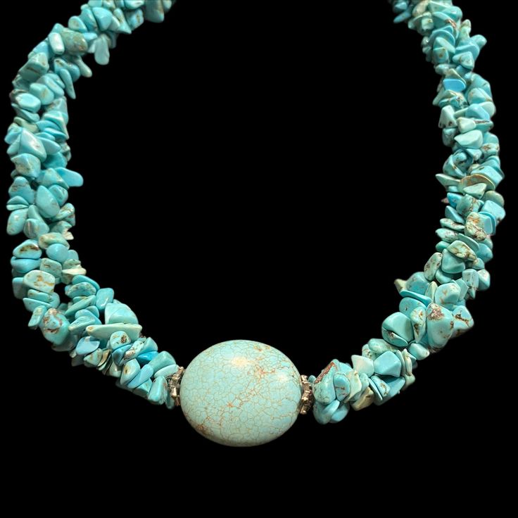 Turquoise is a popular gemstone that has long been prized in many cultures. It's said to bring luck, peace, and protection, and it's also one of the birthstones associated with December. Unique Turquoise Jewelry With Gemstone Beads, Turquoise Jewelry With Round Natural Stone Beads, Spiritual Amazonite Gemstone Beads Jewelry, Spiritual Amazonite Jewelry With Gemstone Beads, Turquoise Round Gemstone Beads Jewelry, Turquoise Teardrop Amazonite Jewelry, Turquoise Oval Stone Necklaces, Turquoise Oval Stone Necklace, Artisan Adjustable Turquoise Gemstone Necklace