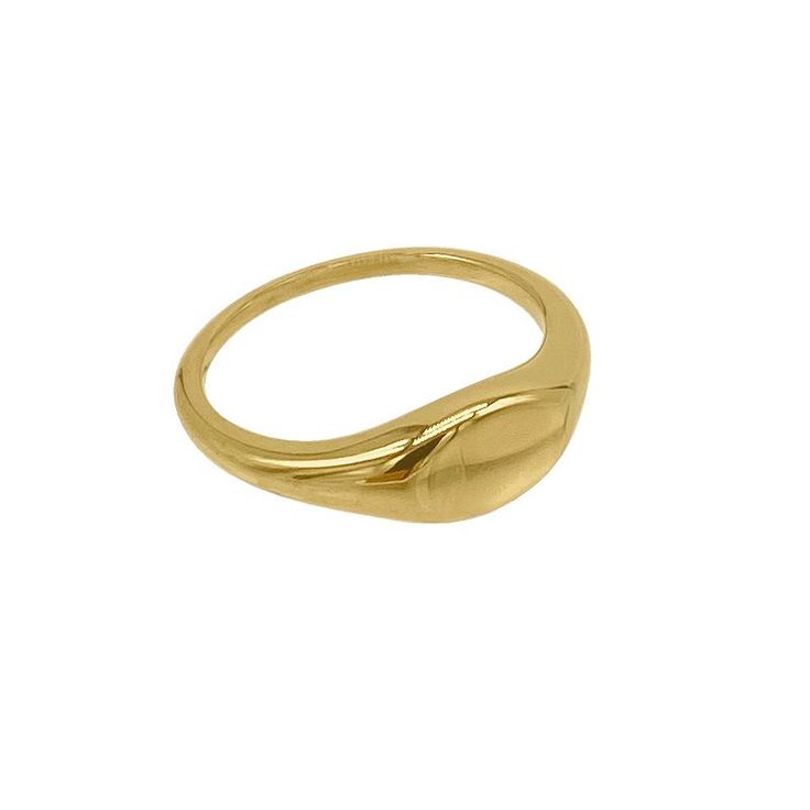 Add this Adornia 14k gold plated stainless steel signet ring to your classic look. Add this Adornia 14k gold plated stainless steel signet ring to your classic look.Click on this JEWELRY & WATCHES GUIDE to learn about fit, styles, materials and more! Does not tarnish or fade in color, water resistant Nickel free Metal: stainless steel Plating: 14k gold Width: 1 mm Finish: polished Size: 7. Color: Gold Tone. Gender: female. Age Group: adult. Stackable Rings, Signet Ring, Water Resistant, Jewelry Watches, Gold Bracelet, Gold Tones, Gold Plate, Jewelry Rings, Plating