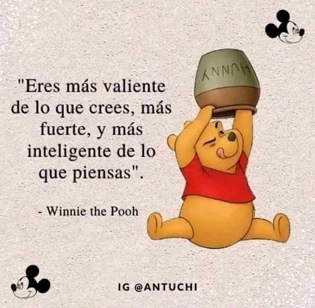 winnie the pooh with a hat on top of his head, saying that he is not