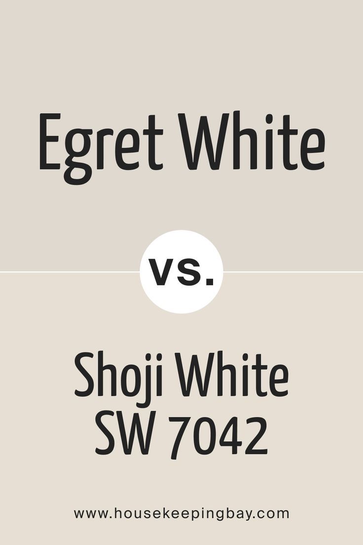 Egret White vs Shoji White by Sherwin-Williams Egret White Color Palette, Sw Egret White Exterior, Shoji White Vs Agreeable Gray, Sw Egret White Walls, Egret White Sherwin Williams Cabinets, Egret White Sherwin Williams Exterior, Shoji White Sherwin Williams Walls, Sw Shoji White Walls, Sw Egret White