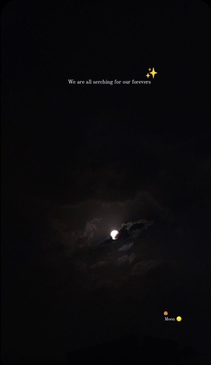 the moon and stars are lit up in the night sky with an inspirational quote above it