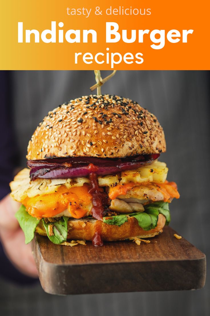 Chilli Burger Recipes, Indian Burger Recipe, Unique Burger Ideas, Spicy Burger Recipes, Indian Burger, Mediterranean Burger, Unique Burger Recipes, Burger Sliders Recipes, Delicious Burger Recipes