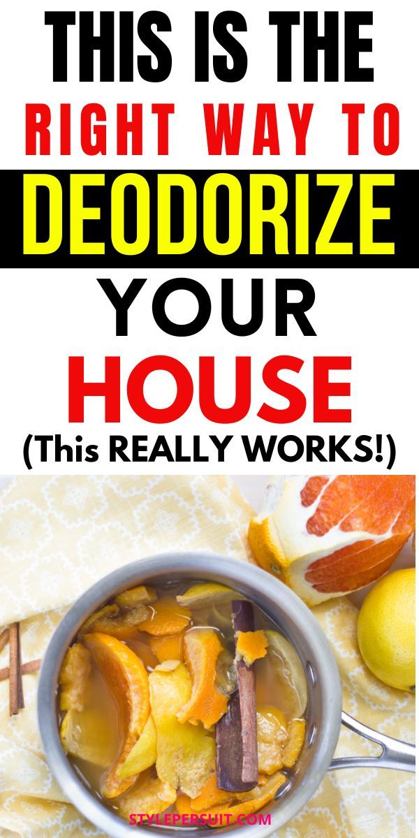 this is the right way to deodorize your house it's really works