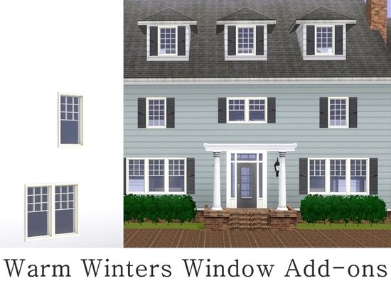 the front and side views of a house with windows on each side, and an image of